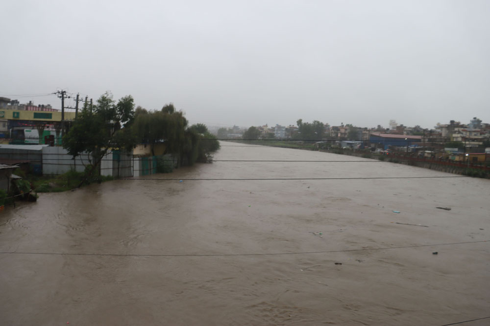 अविरल वर्षातको प्रभाव : प्रमुख आठ नदी खतराको तह पार, १२ नदी सतर्कताको तहमाथि