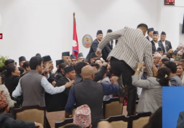 संसदभित्र हात हालहाल