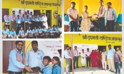 विद्यालयलाई एन आई सी एशिया बैंकको शैक्षिक सामग्री सहयोग