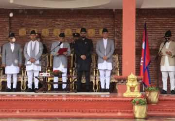 मन्त्रिमण्डल पुनर्गठन: सुधन र महावीरले लिए शपथ