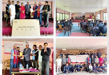 एनआईसी एसिया बैंकद्वारा सरस्वती माध्यमिक विद्यालयलाई स्मार्ट बोर्ड सहयोग
