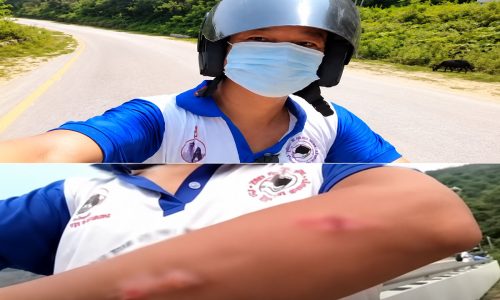 एक हातले मोटरसाइकल चलाउँदै भिडियो बनाउने हर्कलाई ५ सय रुपैयाँ जरिवाना