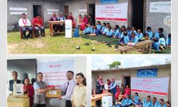 एनआईसी एशिया बैंकद्वारा दुई विद्यालयलाई शैक्षिक र भौतिक सामग्री सहयोग